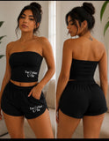 Twister Life (Tube Top & Shorts Set)